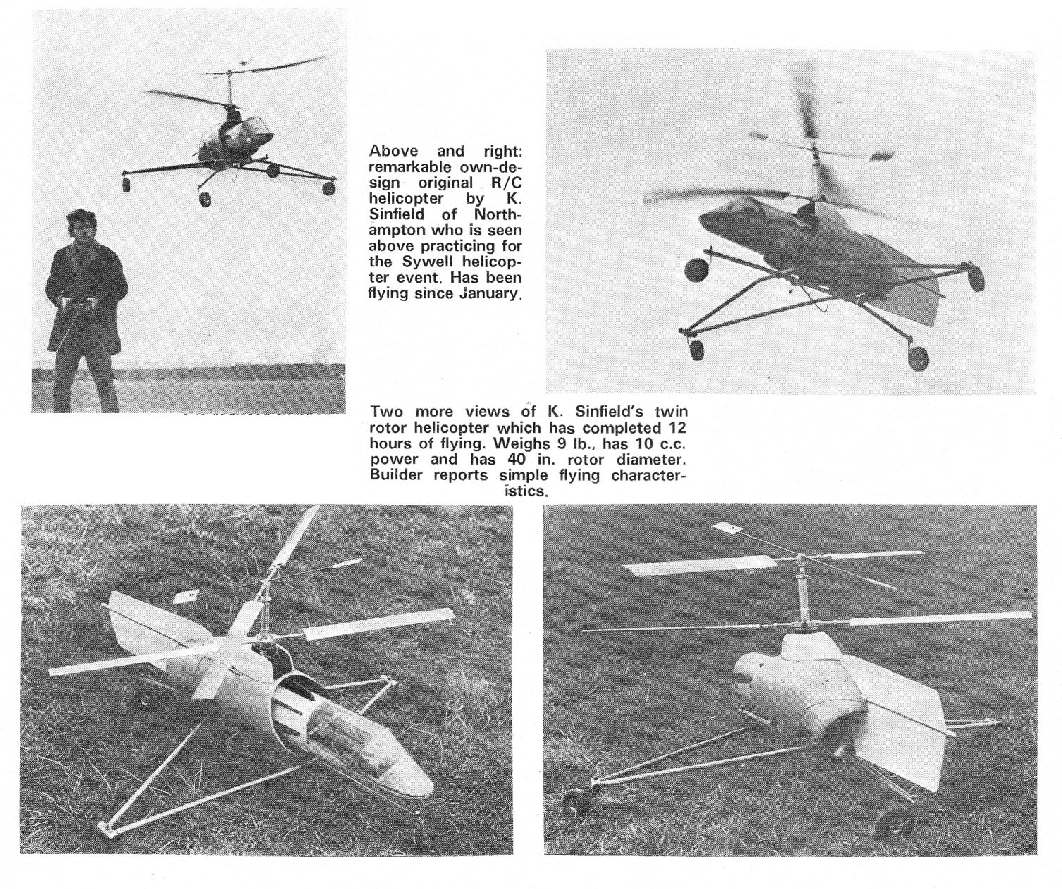 Vintage RC Helicopters RC helicopters 1973